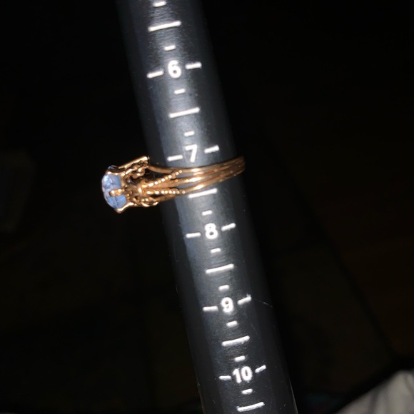 14k Estate Good Quality Aquamarine ring. Vintage - Picture 4 of 7